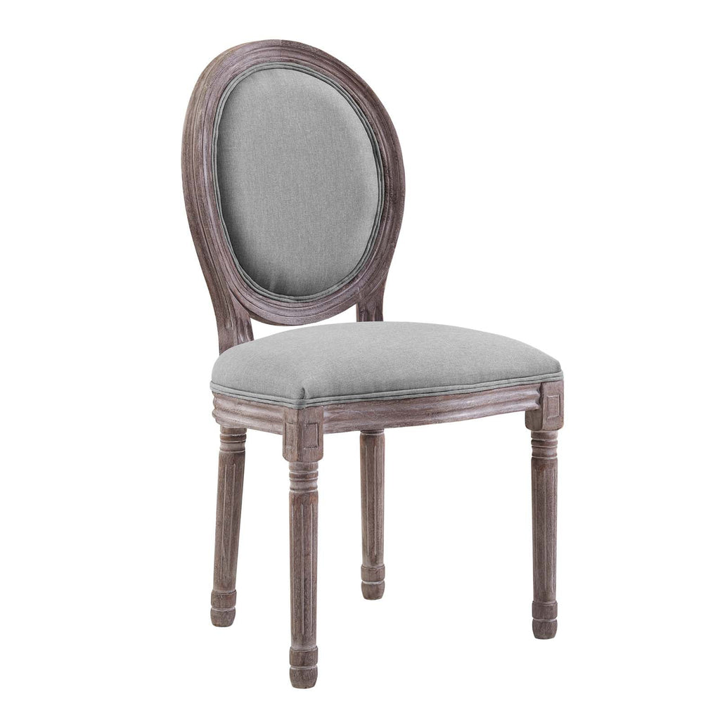 Light Grey Fabric Wood Side Chair C26873