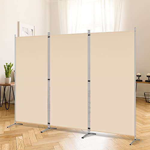 4 Panel 6 FT Folding Privacy Screen Room Divider, Black L926
