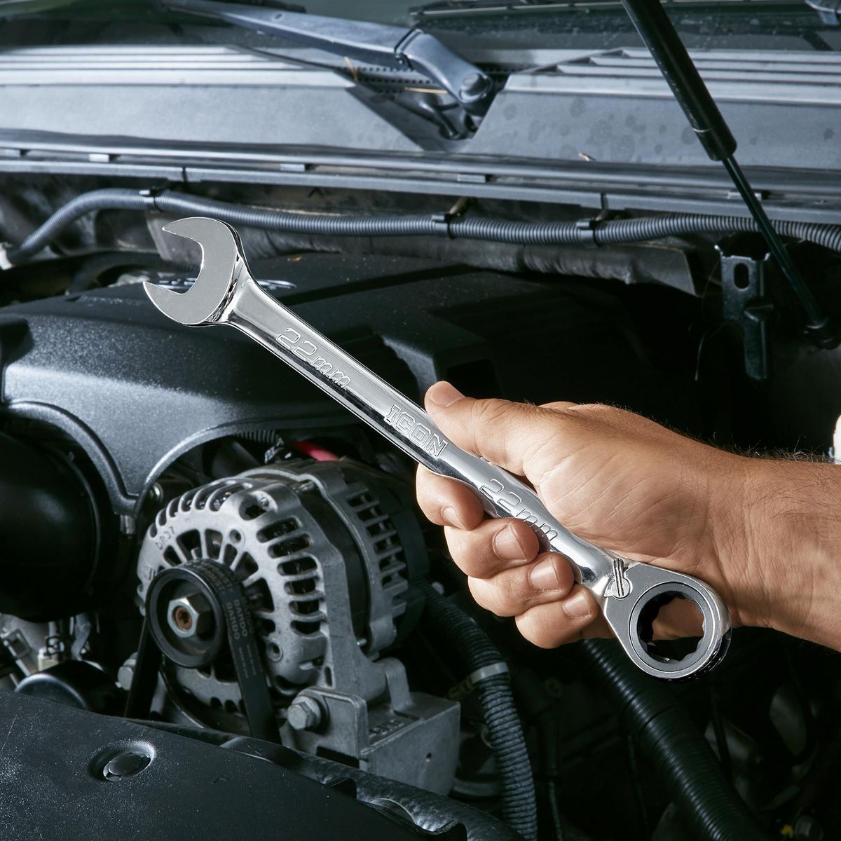 6-Piece Reversible Metric Ratcheting Combination Wrench Set L47515