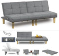 Convertible 2 Seater Futon Sofa with USB Port Y513