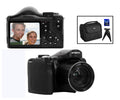 Black 18 MP 40x Optical Zoom Digital Camera Bundle L791779