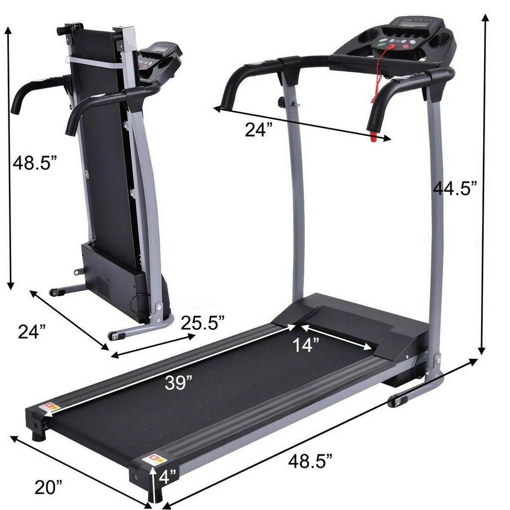Folding Electric Treadmill 800W Pink W367846