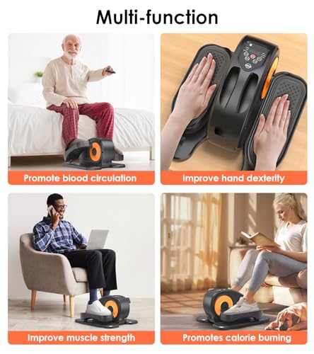 Portable Seated Pedal Exerciser with 12 Adjustable Speeds D801