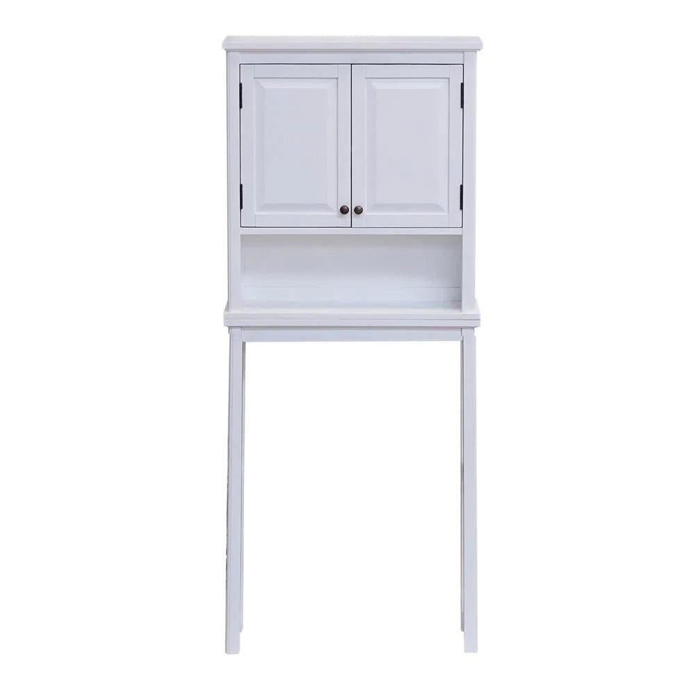 Over the Toilet Storage with Upper Cabinet and Open Shelf V58180