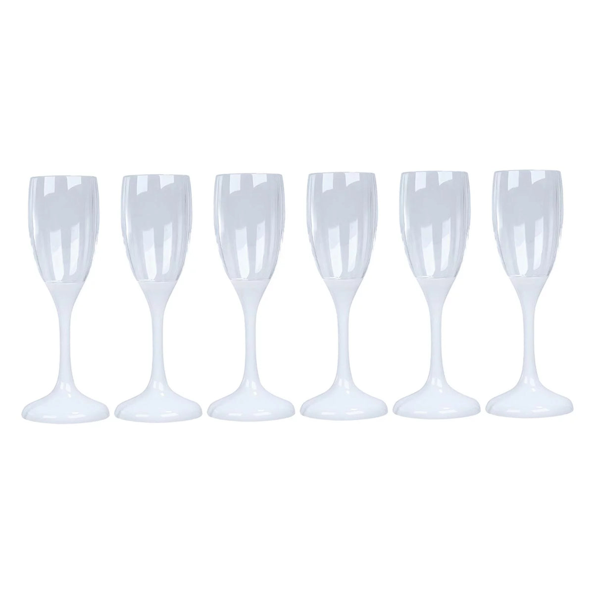 6Pcs LED Flute Glasses Drinkware O674207