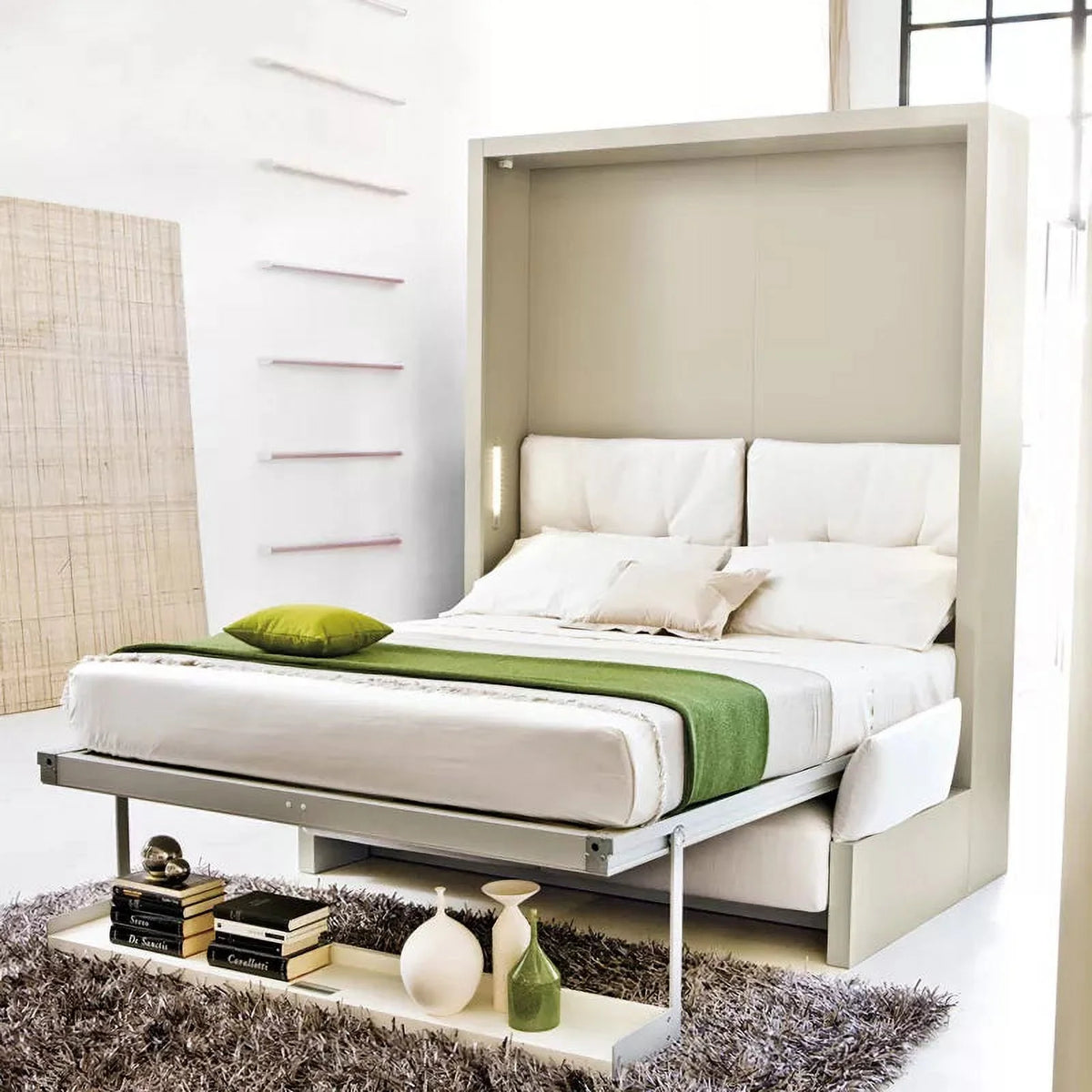 Linen Fabric Queen Sofa Bed X347556