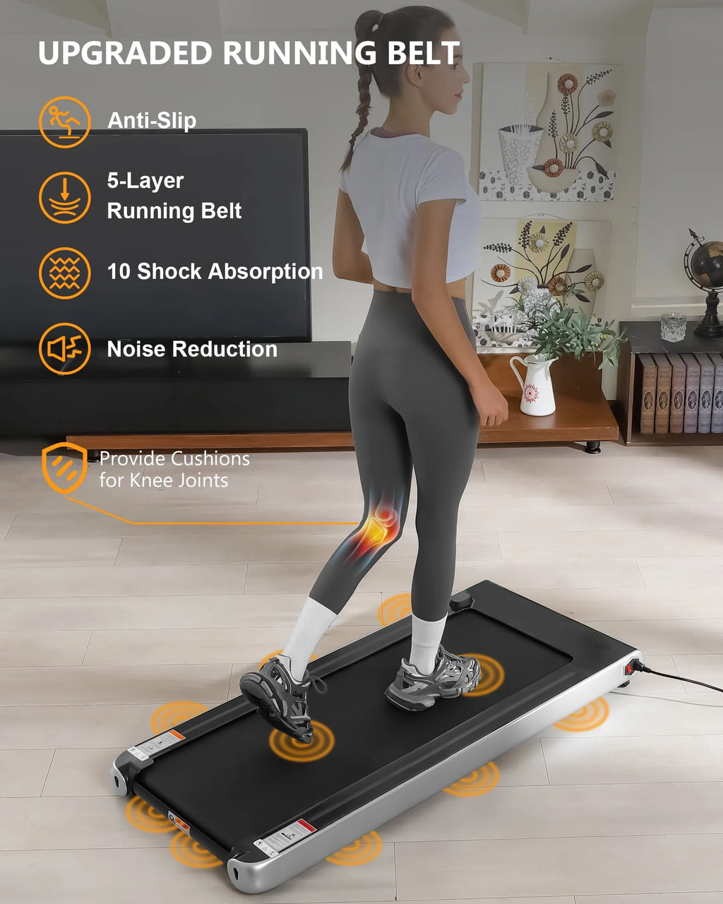 Desk Treadmill 2.5H with Remote Control LCD Monitor S40809