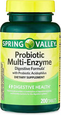 Probiotic Multi-Enzyme Digestive Dietary Supplement 200 Tablet C21595