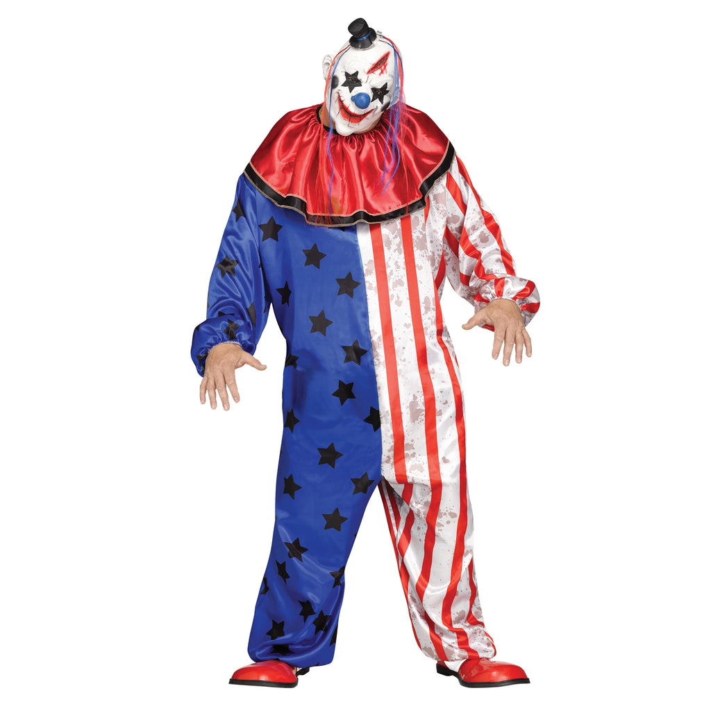 Multi-Color Adult Scary Clown Costume M17737