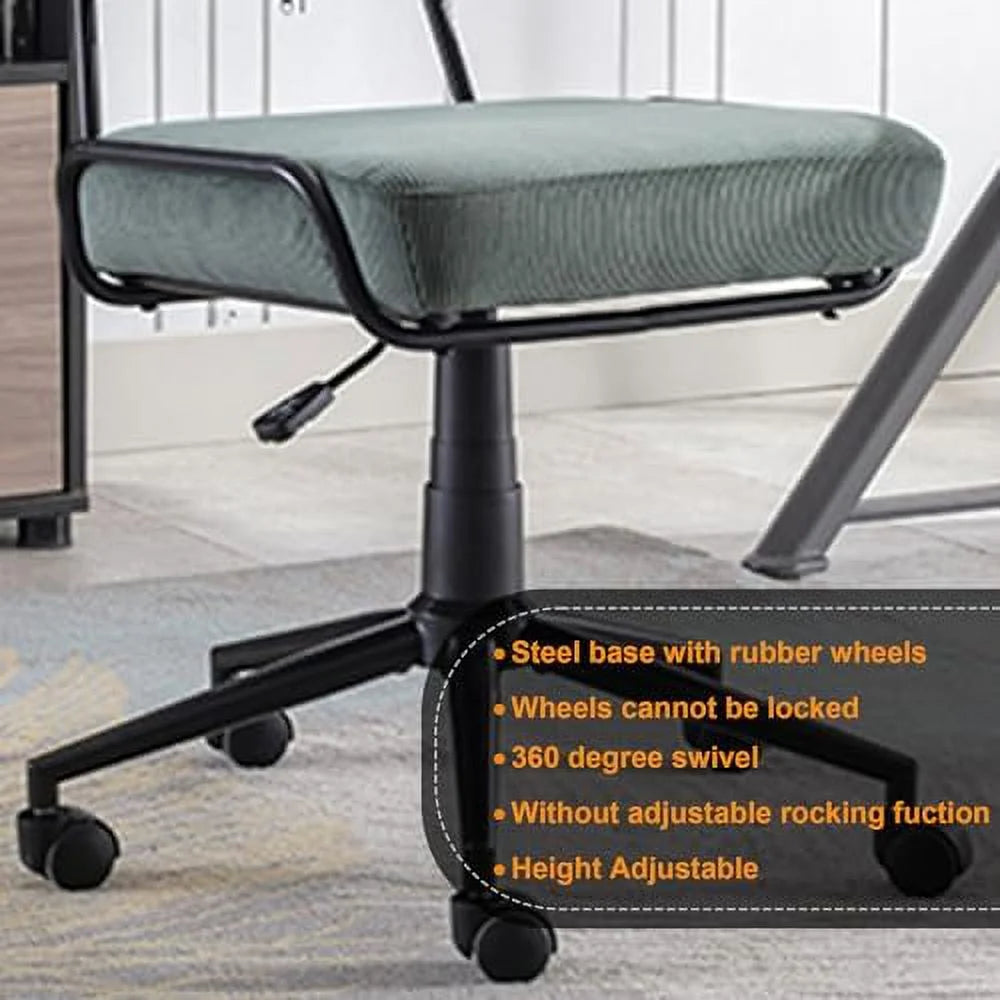 Adjustable Swivel Corduroy Office Chair H518