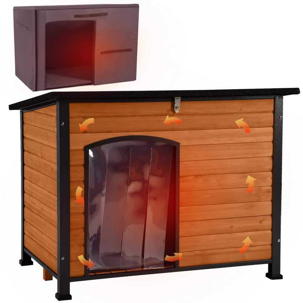 Insulated Outdoor Dog House with Liner F73318
