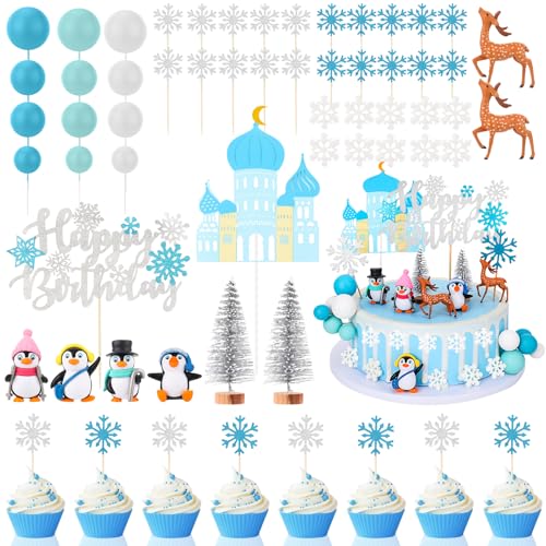 35 Piece Christmas Cake Topper Set T645555