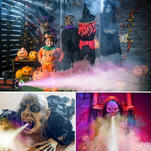 600W Fog Machine with Disco Ball & 13-Color LED Lights L50259