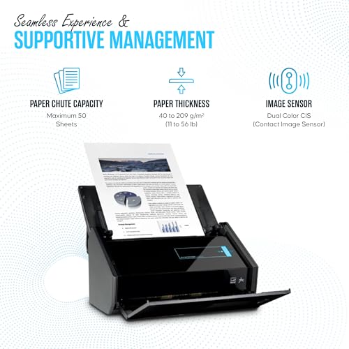 Fujitsu Receipt Scanner for Mac & PC USB Duplex Scanning I96255