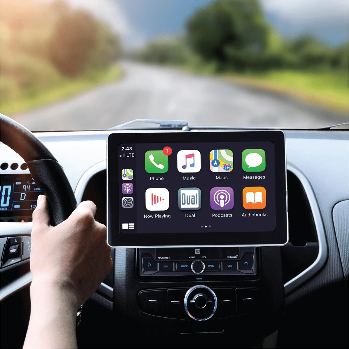 10.1 Double DIN Car Stereo with Apple CarPlay Android Auto C240561