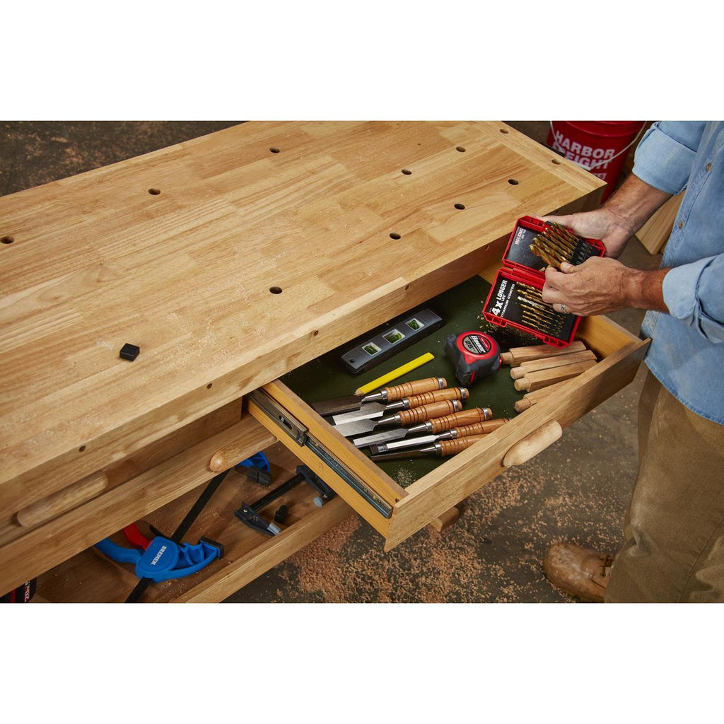60 in. 3-Drawer Hardwood Workbench X92987