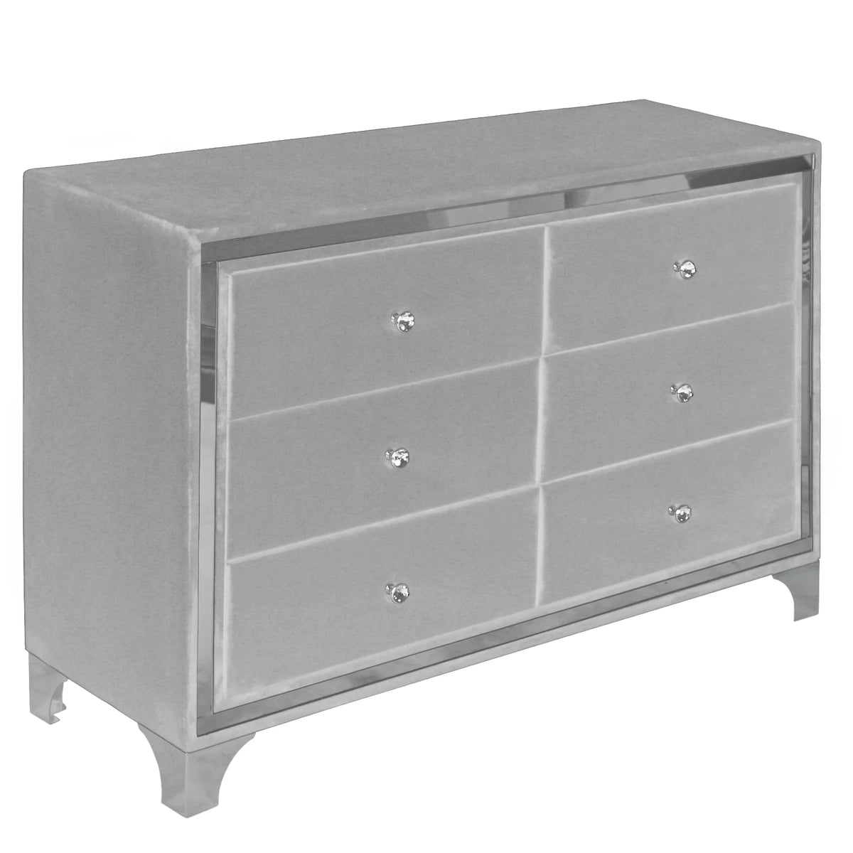 Gray Velvet Double Dresser R52398