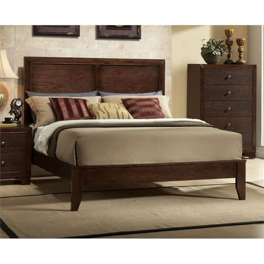 Queen Panel Bed Frame with Headboard Z1354