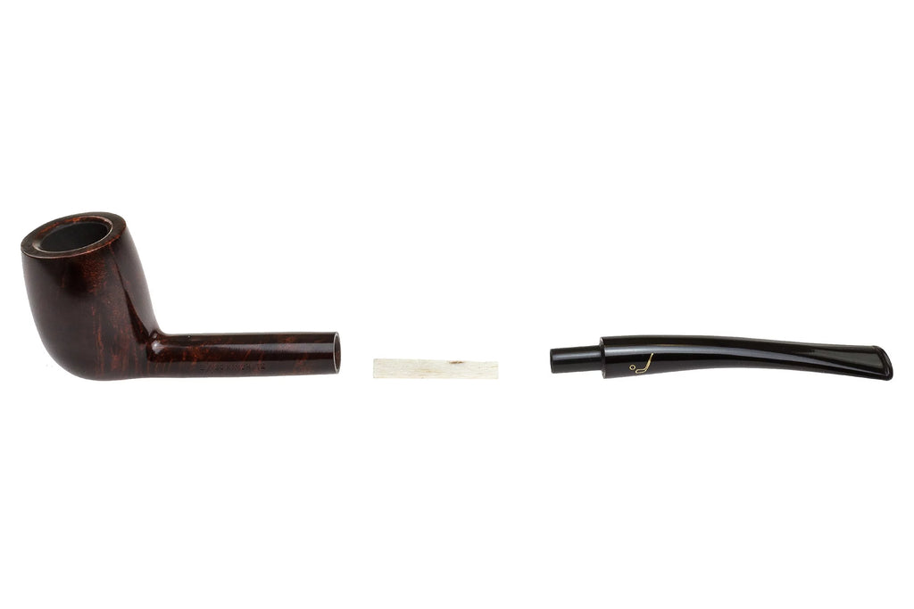 Walnut Smoking Pipe Black Lucite Mouthpiece T12229