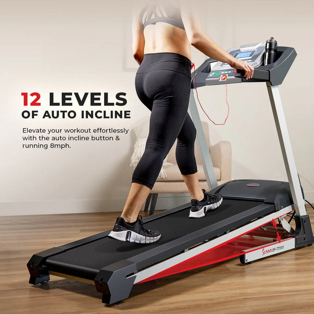 Foldable Treadmill with Auto Incline X74913