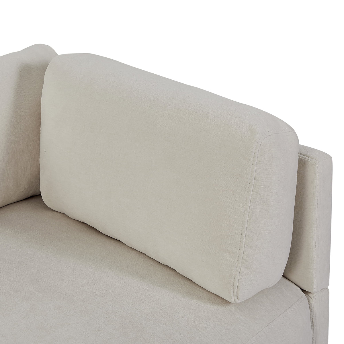 Oversized Convertible Sectional Sofa L Shaped Couch with Reversible Chaise Beige B743017