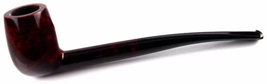 Walnut Smoking Pipe Black Lucite Mouthpiece T12229