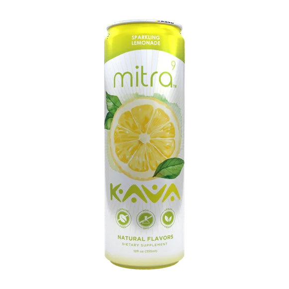 Plant Based Sparkling Drink With Kava Root Extract Lemonade Pack of 4 T4611
