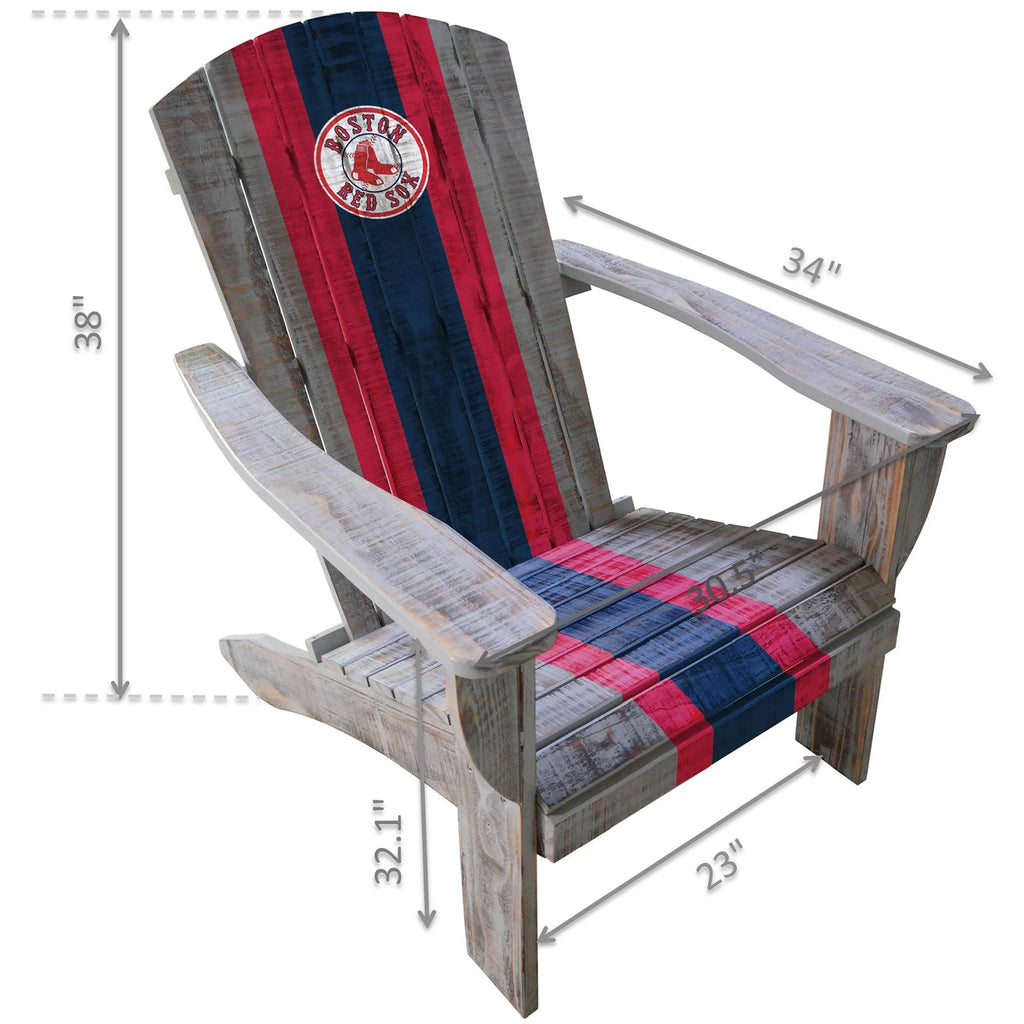 Distressed Wood Adirondack Chair K443