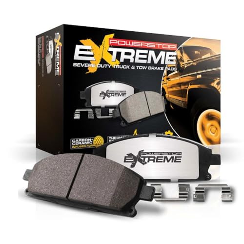 Front Ceramic Brake Pads with Hardware S493