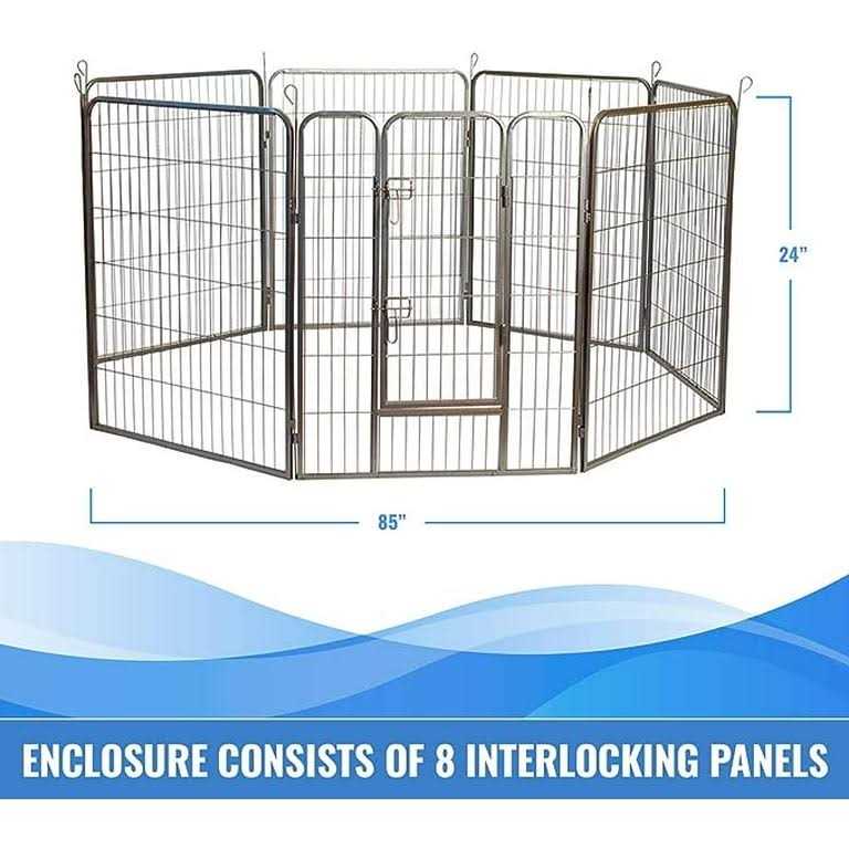 Heavy Duty Metal Tube Pet Dog Exercise & Training Playpen S557668