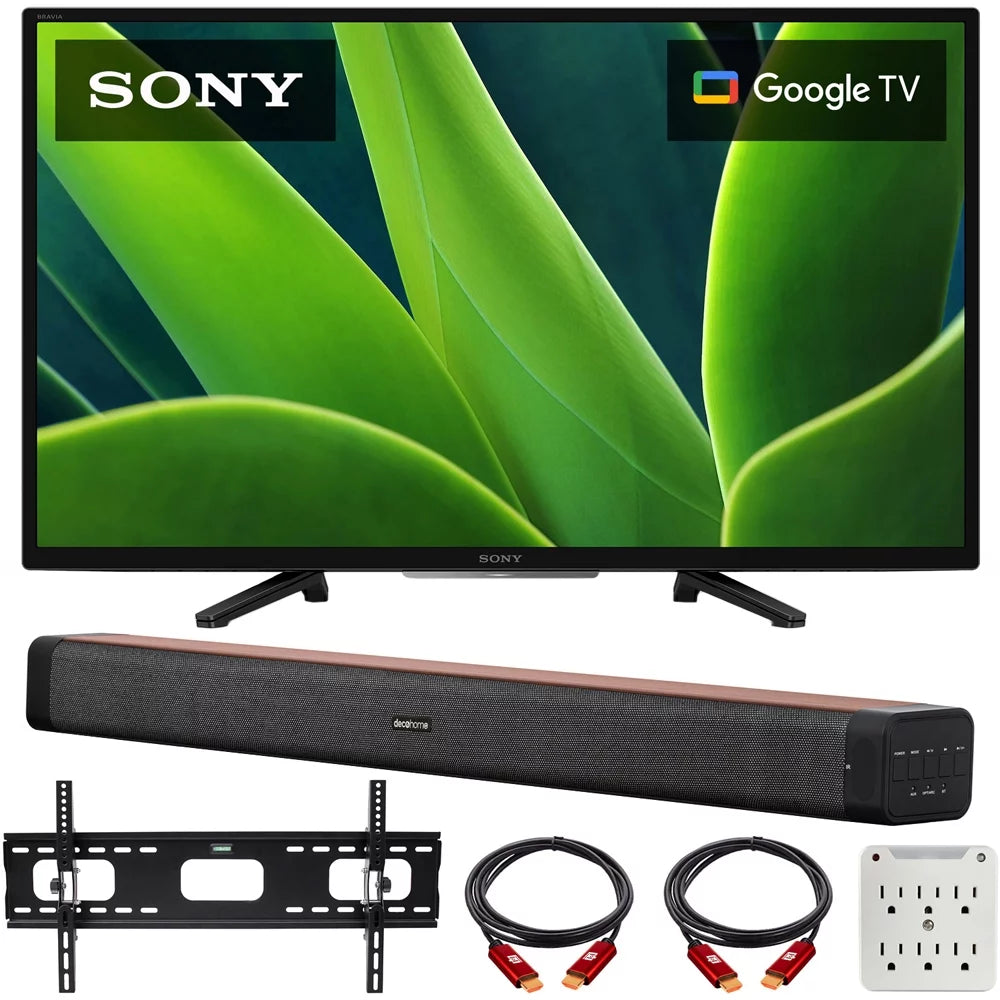 32-inch HD LED HDR TV with Soundbar and Wall Mount L7152