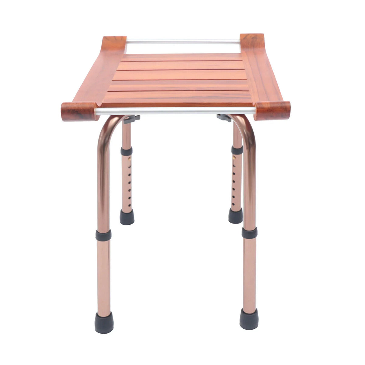 Teak Shower Stool Bathroom Bench Adjustable Non-Slip S827