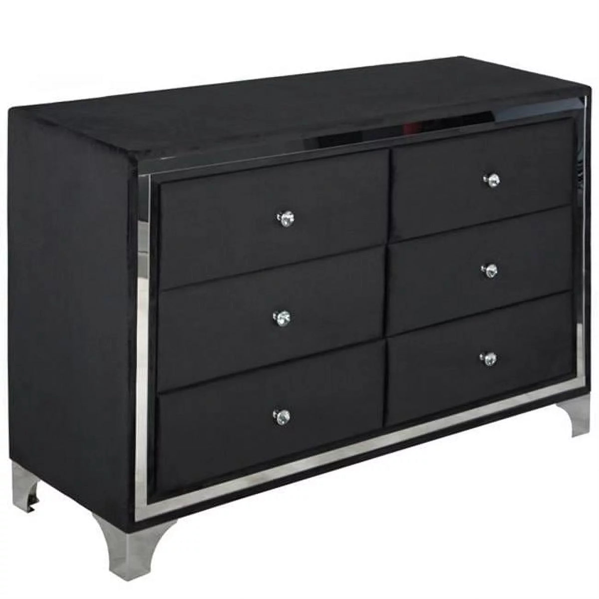 Gray Velvet Double Dresser R52398