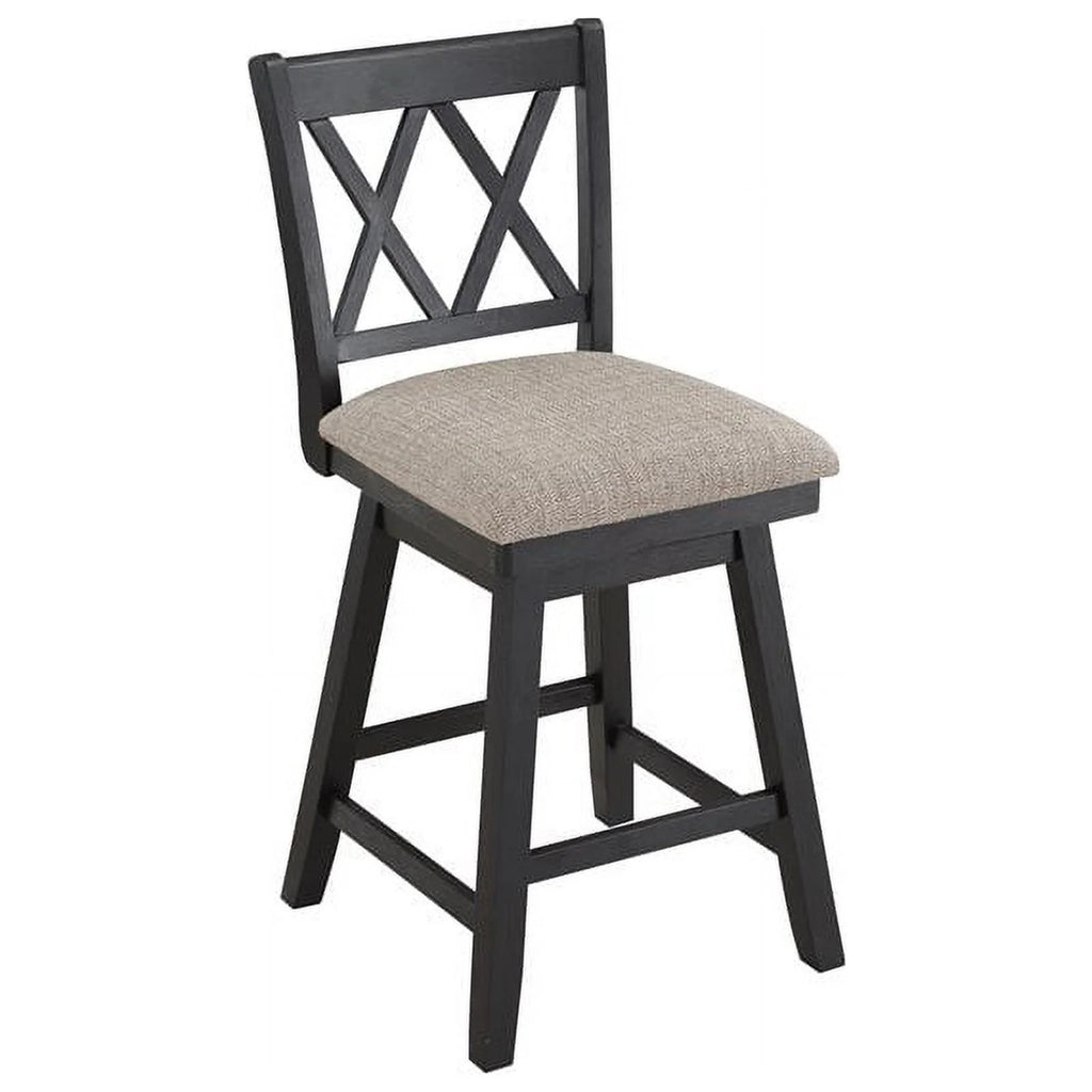 24" Swivel Solid Wood Counter Stool B852031