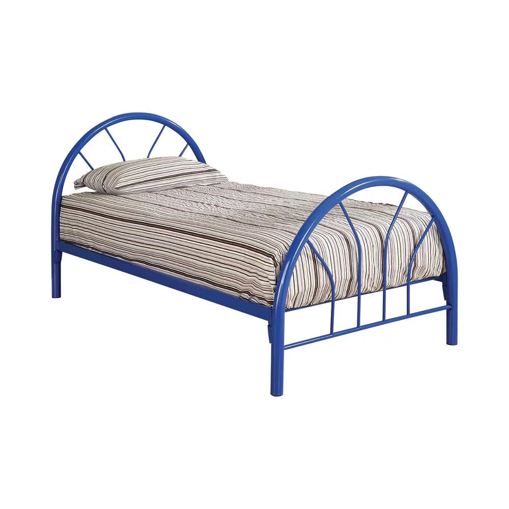 Twin Metal Bed Blue U8825