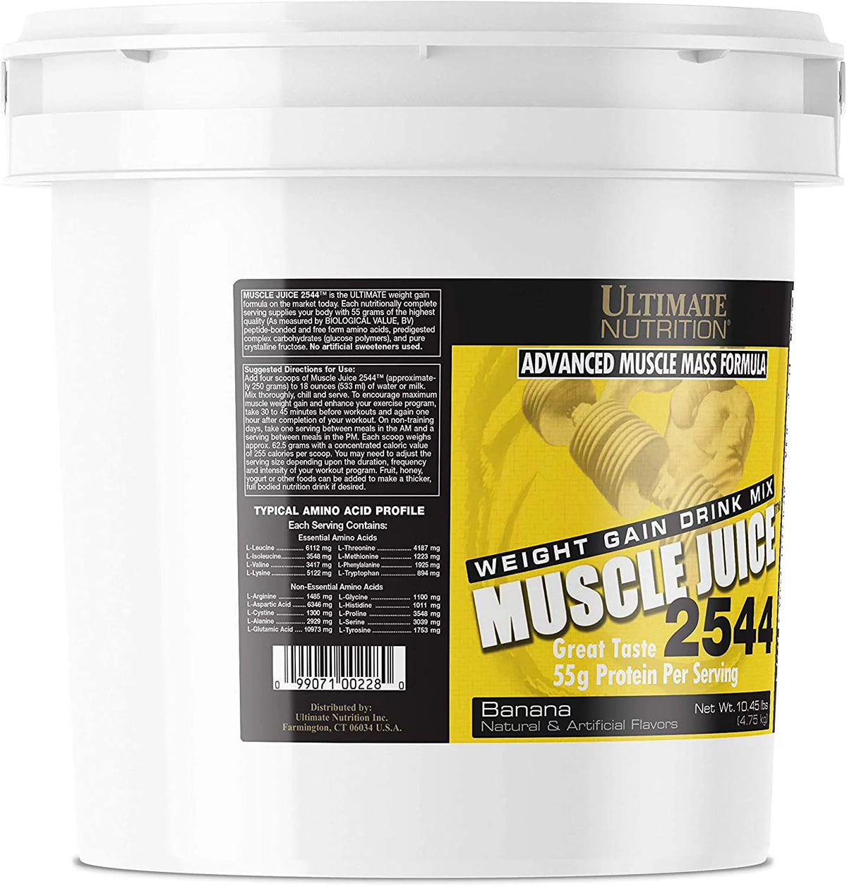 Banana Whey Protein Weight Gain Drink Mix 10.45 Pounds Z24560