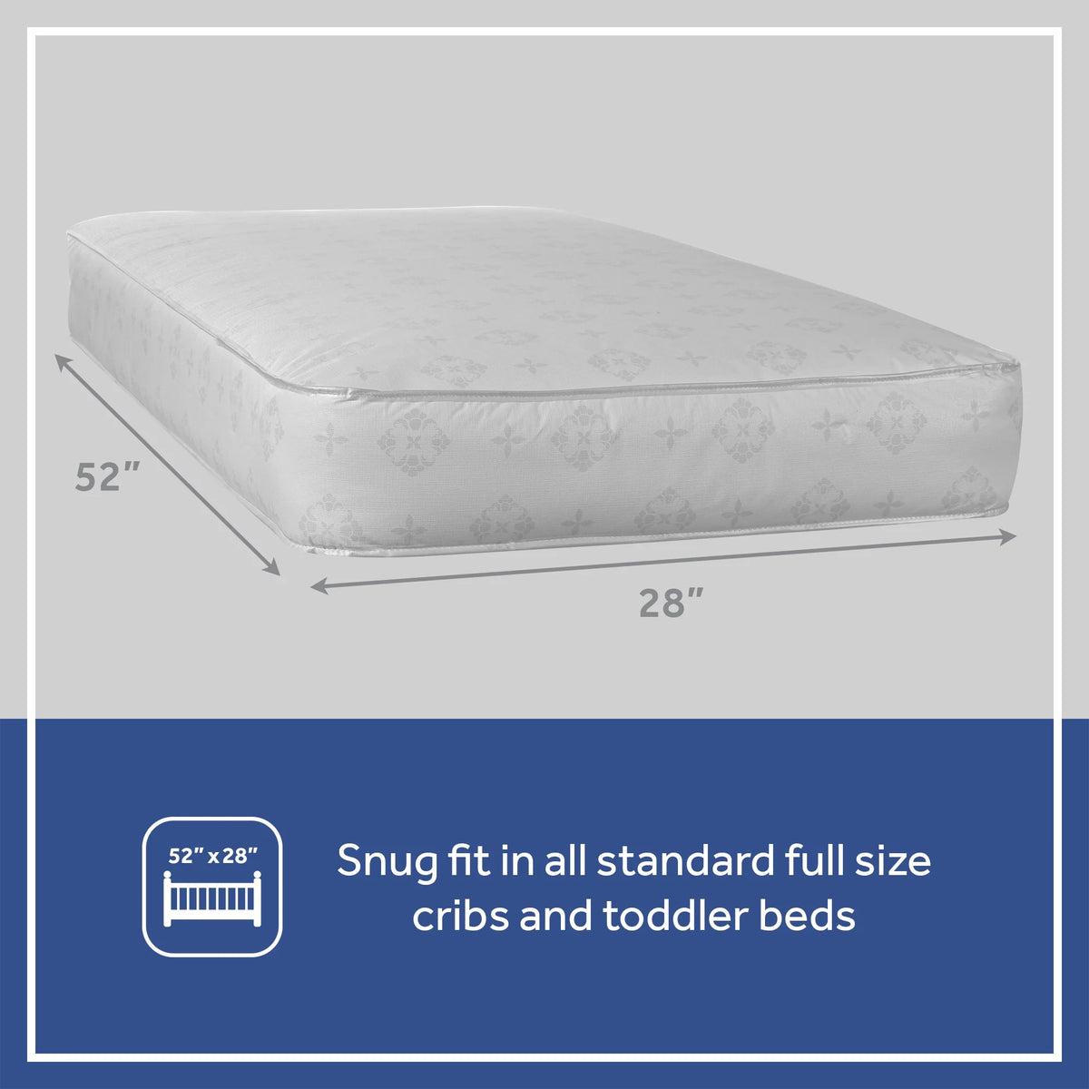 2-Stage Antibacterial Baby Crib & Toddler Mattress B2284