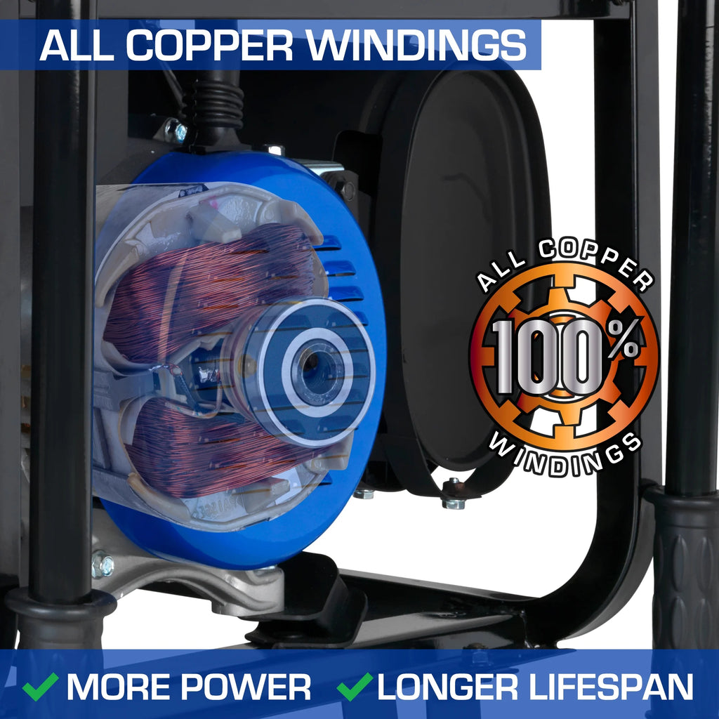 13,000-Watt 500cc Portable Hybrid Gas Propane Generator T82813