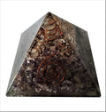 Amethyst Orgone Pyramid with Crystal Quartz Energy Rod N6410