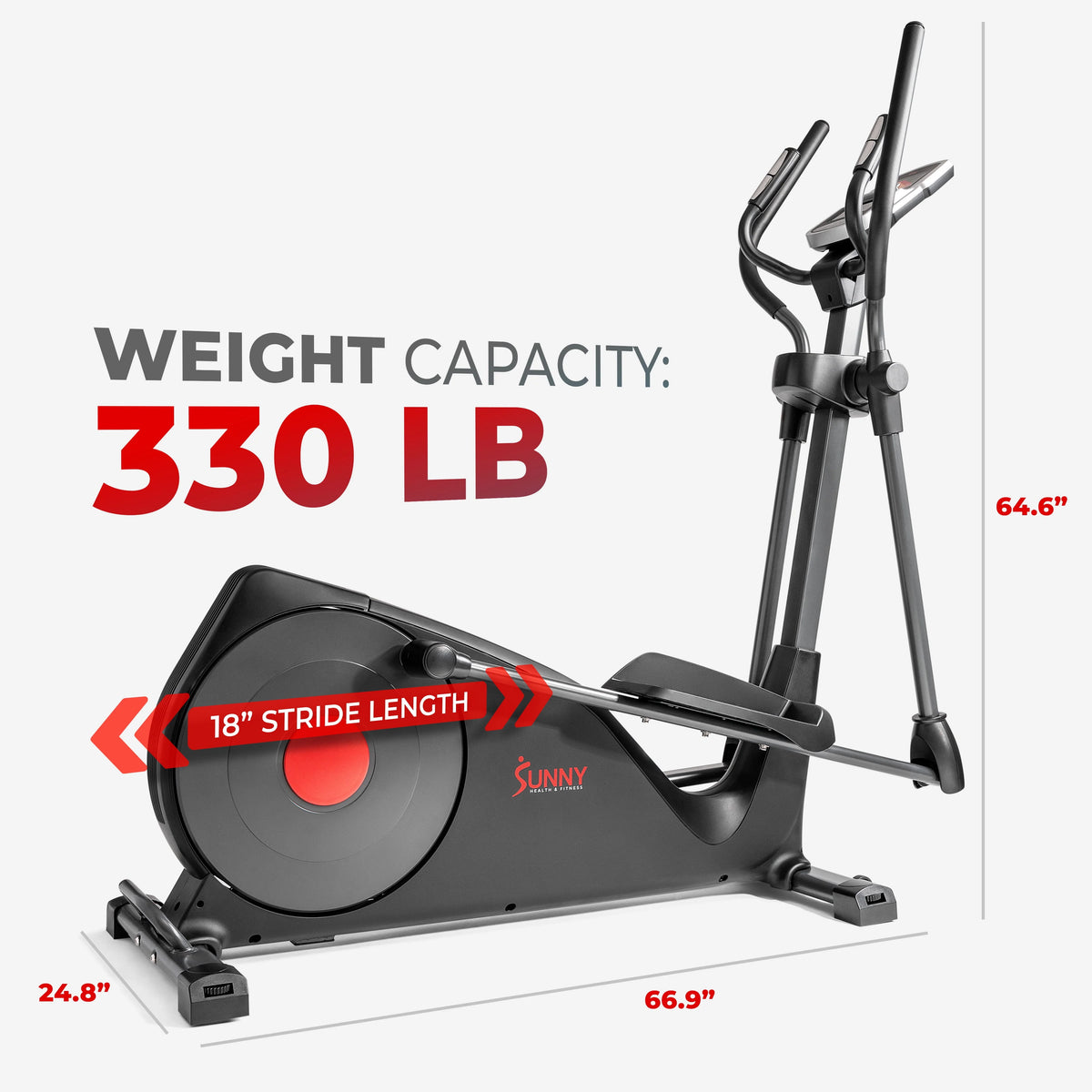 Pre-Programmed Elliptical Trainer with Device Holder Y377