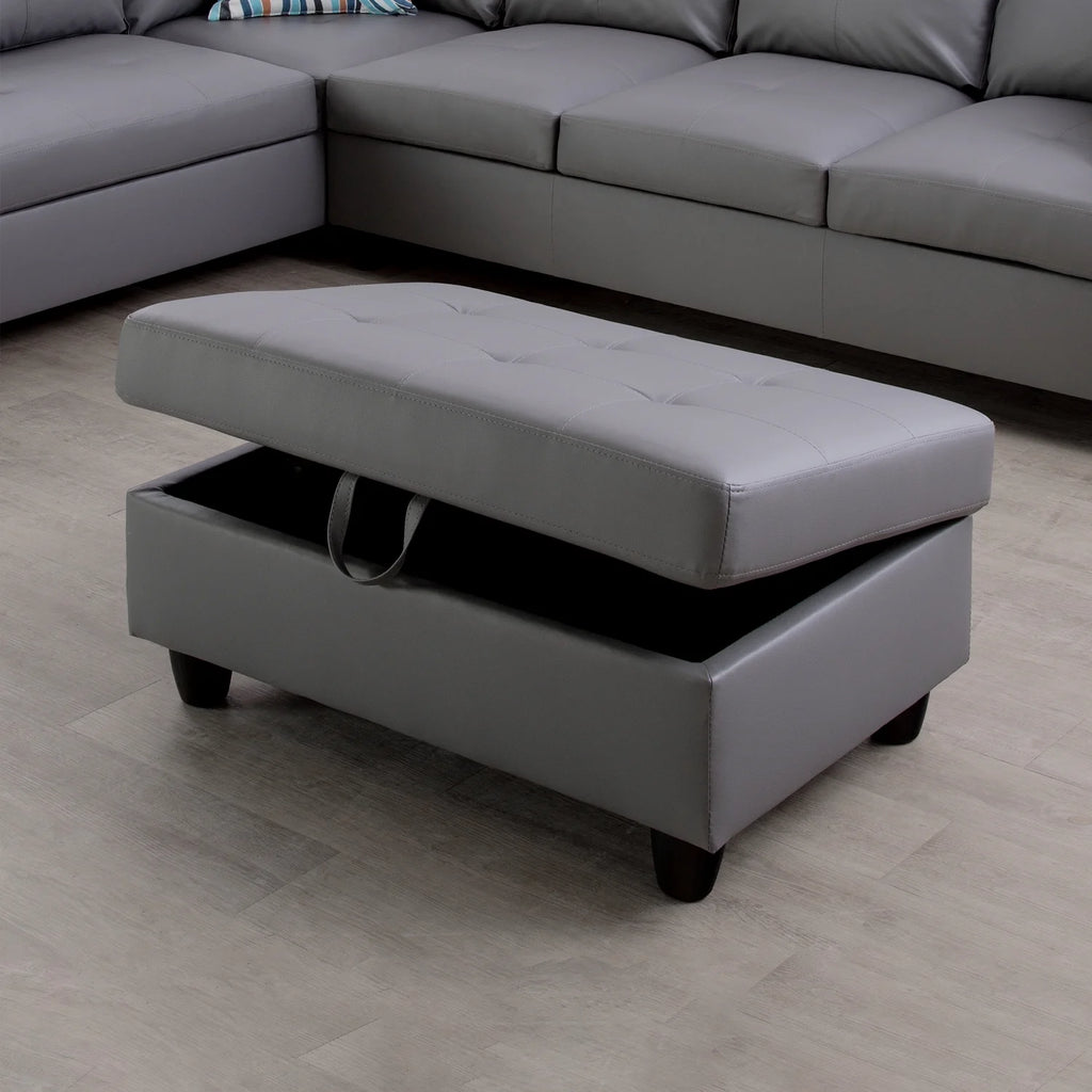 L-Shaped 3-Piece Sectional Sofa Couch Z179
