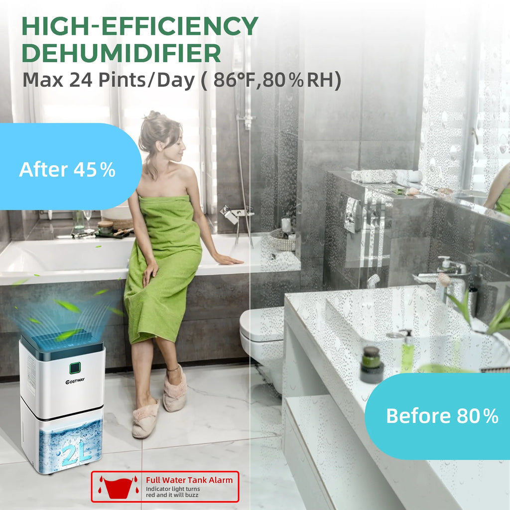 24 Pints Portable Dehumidifier Z718587