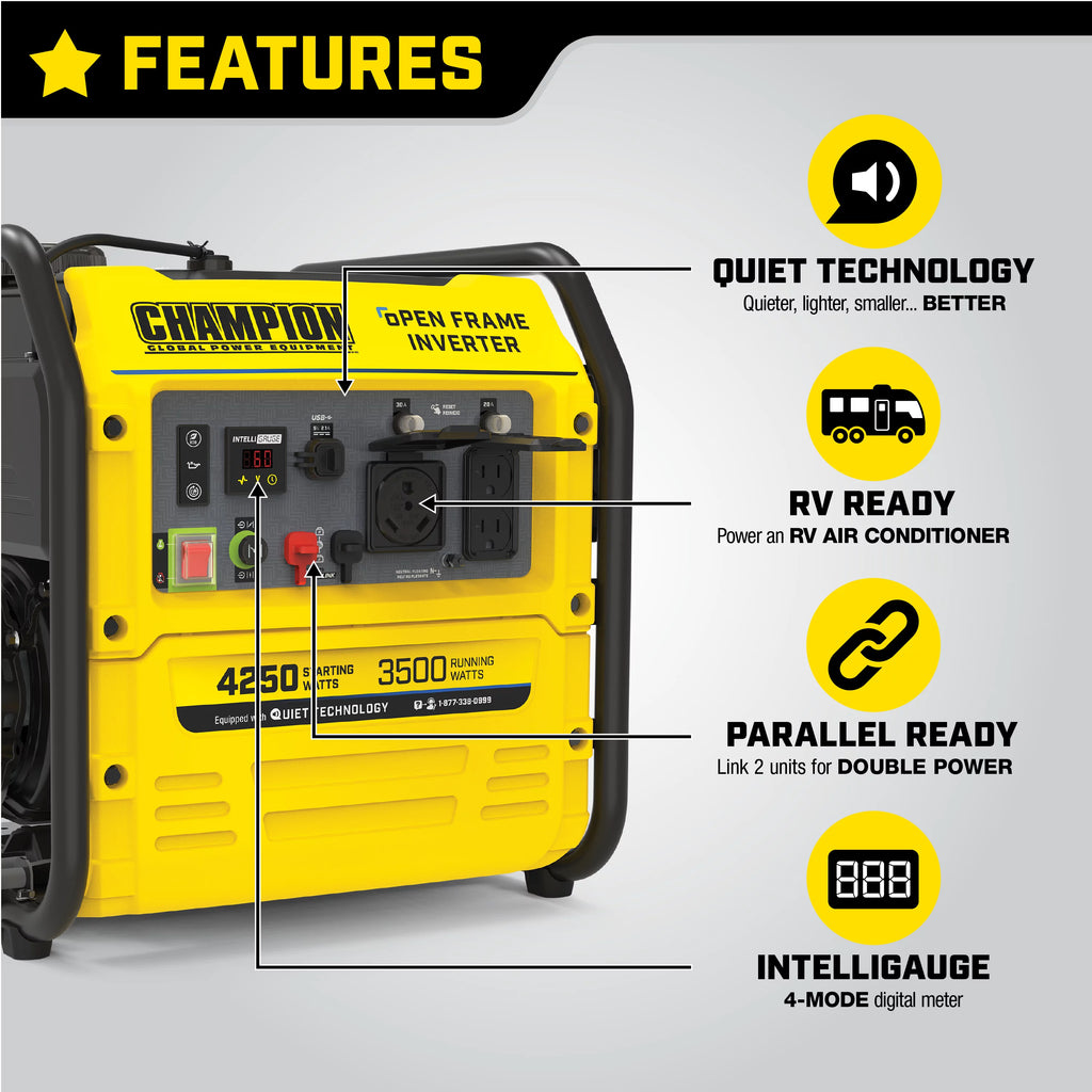 4250-Watt Gasoline Inverter Generator Z318762