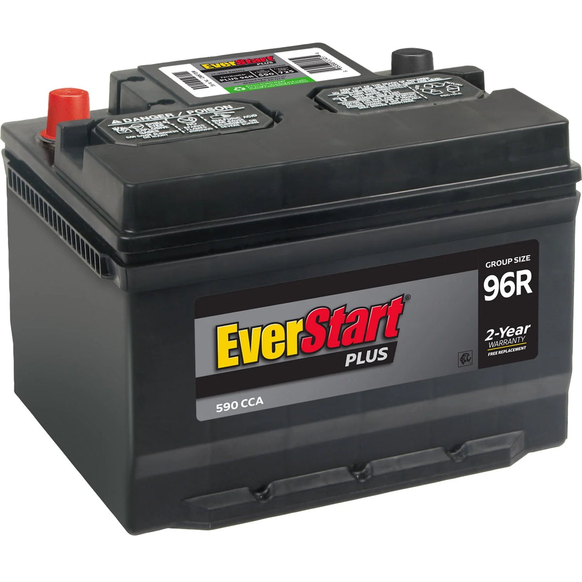 Lead Acid Automotive Battery Group Size 96R 12 Volt 590 CCA H876