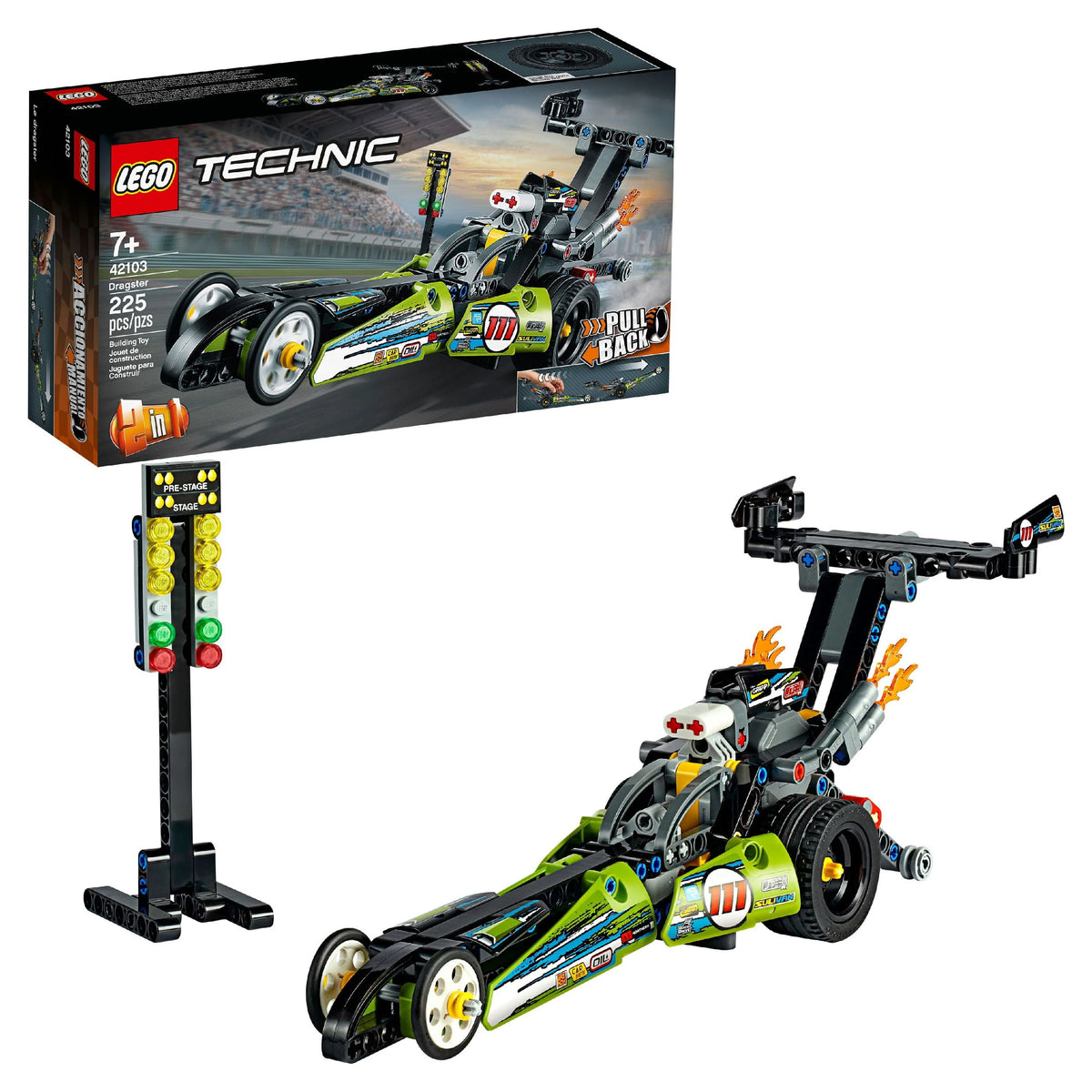 Pull-Back Racing Toy Building Kit 225 pieces M766