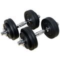 Adjustable Weight Dumbbells Set with Cast Iron Plates R68850