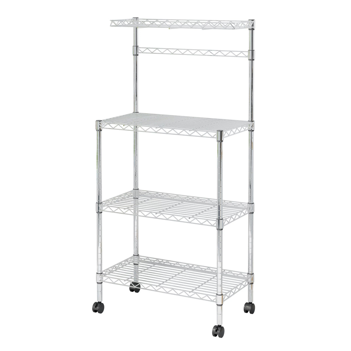4-Tier Rolling Kitchen Baker's Rack with Storage Shelves D2526