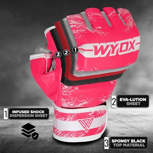 Fingerless Open Palm MMA Gloves Y776149