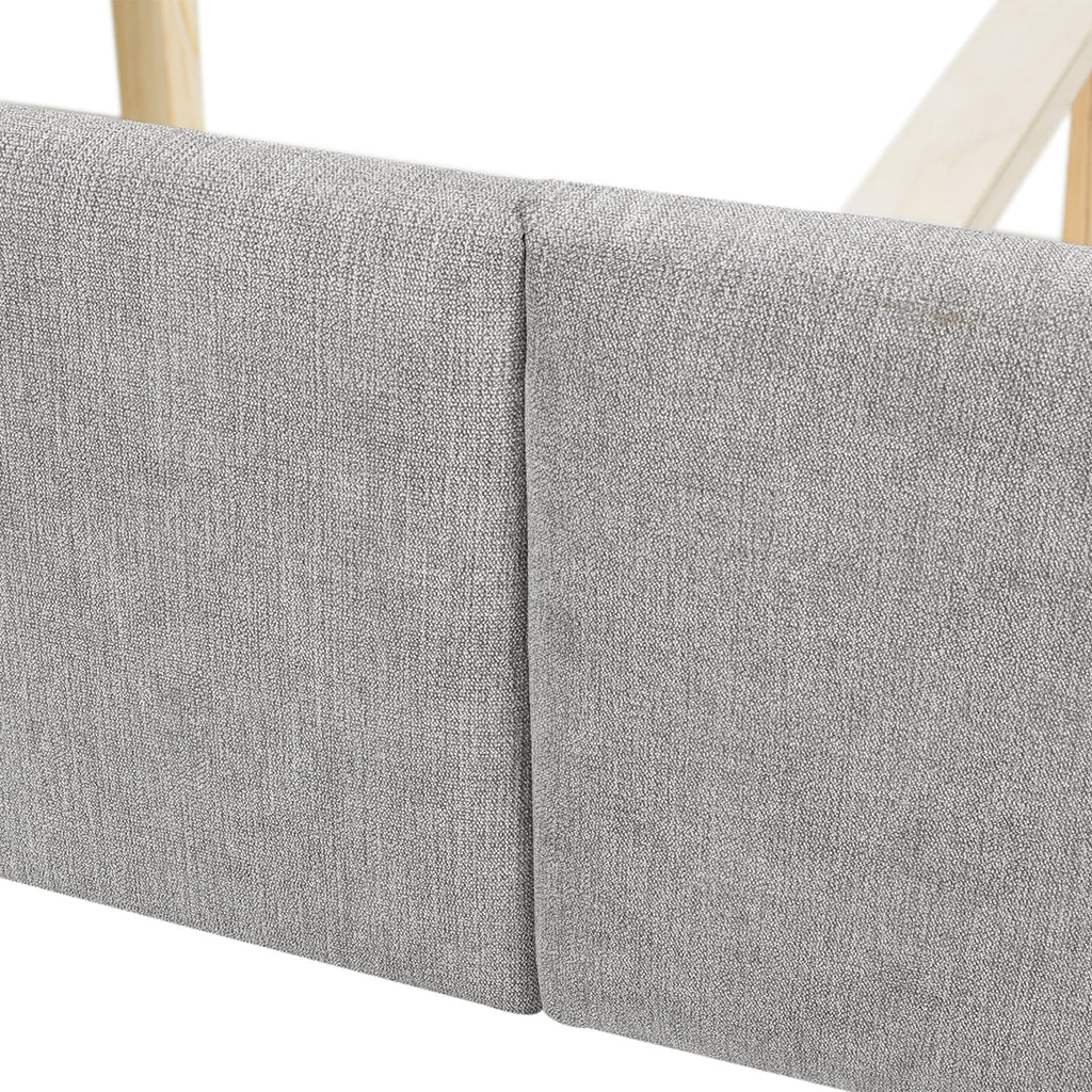 Tufted Wingback Queen Bed Z878753