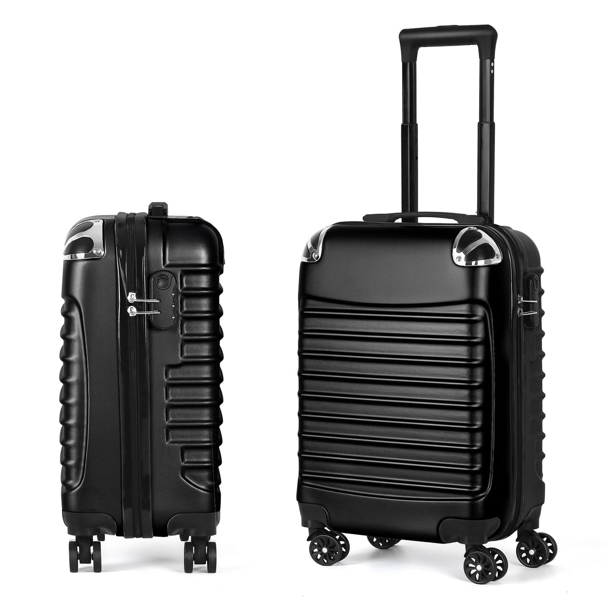 Black 20-Inch Hardside Carry-On Spinner Luggage Z58005